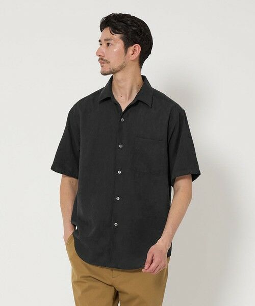 セール】 【WEB限定 WARDROBE SMART】スエードライク シャツ