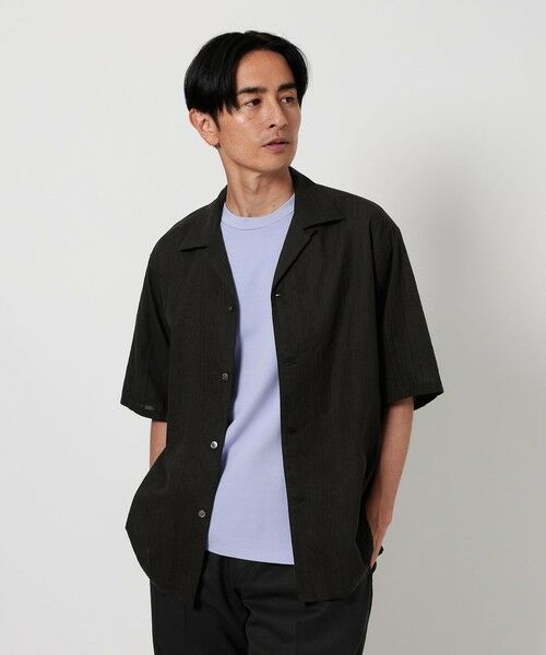 【bow.a】✨ボウエー　ジャガード　ピオニー　トップス　ブラウス　シャツ　黒 Thevon（ゼボン）の「ジャガードビスチェ×シアーブラウス