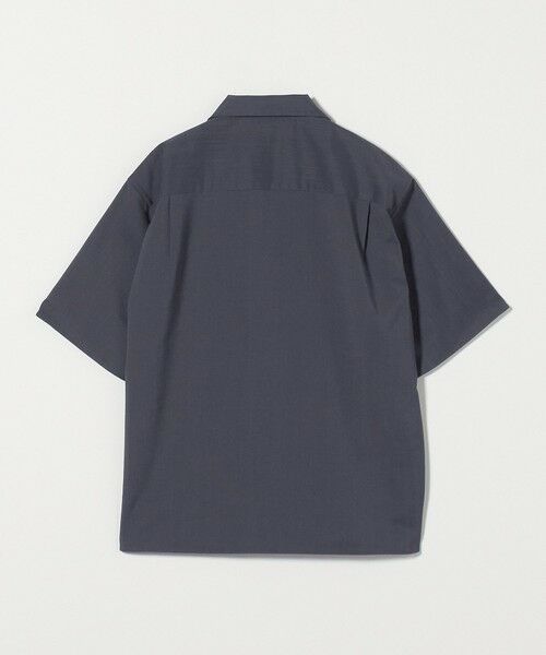セール】 FLAX ライク オープンカラー フォルム シャツ ‐横