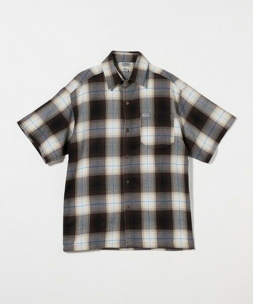 美品BEAUTY&YOUTH UNITED ARROWS オンブレチェックシャツ ブラッシュド オンブレ チェック シャツ