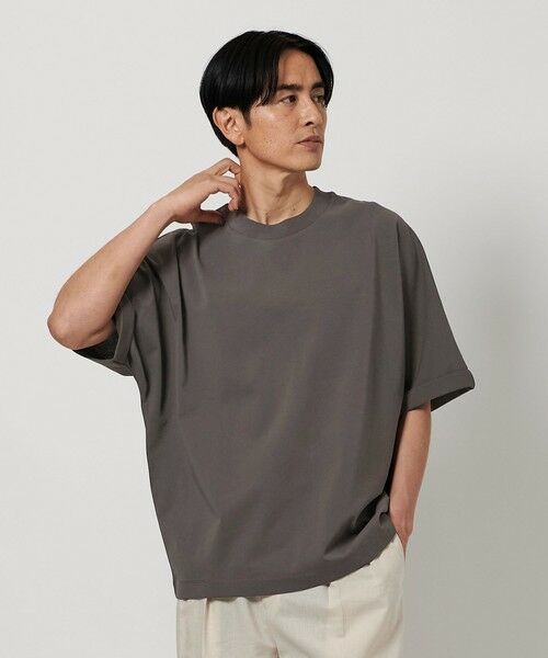 ロールアップ ドルマン クルーネック Tシャツ （Tシャツ