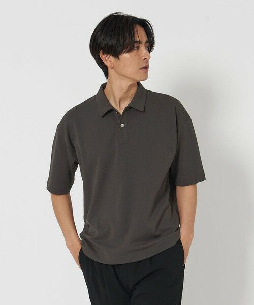 BEAUTY & YOUTH UNITED ARROWS/ビューティー&ユース ユナイテッドアローズ ドライタッチ スムース ジャージー ポロシャツ -吸水速乾性- DK. GRAY XL BEAUTY & YOUTH UNITED ARROWS/ビューティー&ユース ユナイテッドアローズ ドライタッチ スムース ジャージー ポロシャツ -吸水速乾性- DK. GRAY XL