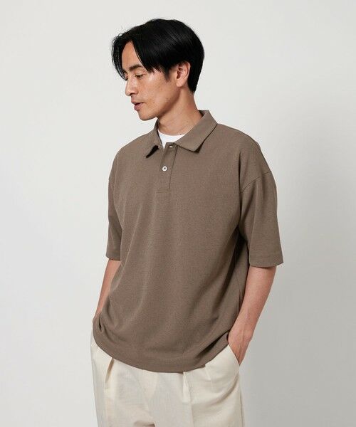 BEAUTY & YOUTH UNITED ARROWS/ビューティー&ユース ユナイテッドアローズ ドライタッチ スムース ジャージー ポロシャツ -吸水速乾性- BEIGE M BEAUTY & YOUTH UNITED ARROWS/ビューティー&ユース ユナイテッドアローズ ドライタッチ スムース ジャージー ポロシャツ -吸水速乾性- BEIGE M