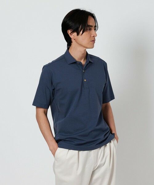 BEAUTY & YOUTH UNITED ARROWS/ビューティー&ユース ユナイテッドアローズ クール ハイゲージ モクロディ ポロシャツ ‐接触冷感・抗菌・防臭機能付き‐ ROYAL M BEAUTY & YOUTH UNITED ARROWS/ビューティー&ユース ユナイテッドアローズ クール ハイゲージ モクロディ ポロシャツ ‐接触冷感・抗菌・防臭機能付き‐ ROYAL M