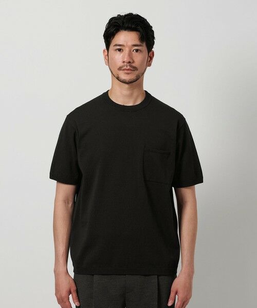 BEAUTY&YOUTH UNITED ARROWS / ビューティー&ユース ユナイテッドアローズ ニット・セーター | 【WEB限定 WARDROBE SMART】マシーンウォッシュ 1ポケット ニット Tシャツ【抗菌・防臭】 | 詳細13