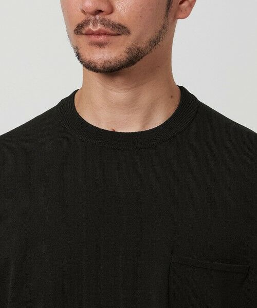 BEAUTY&YOUTH UNITED ARROWS / ビューティー&ユース ユナイテッドアローズ ニット・セーター | 【WEB限定 WARDROBE SMART】マシーンウォッシュ 1ポケット ニット Tシャツ【抗菌・防臭】 | 詳細16
