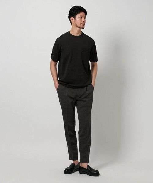 BEAUTY&YOUTH UNITED ARROWS / ビューティー&ユース ユナイテッドアローズ ニット・セーター | 【WEB限定 WARDROBE SMART】マシーンウォッシュ 1ポケット ニット Tシャツ【抗菌・防臭】 | 詳細12