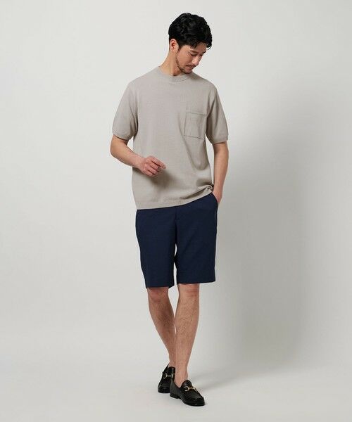 BEAUTY&YOUTH UNITED ARROWS / ビューティー&ユース ユナイテッドアローズ ニット・セーター | 【WEB限定 WARDROBE SMART】マシーンウォッシュ 1ポケット ニット Tシャツ【抗菌・防臭】 | 詳細24