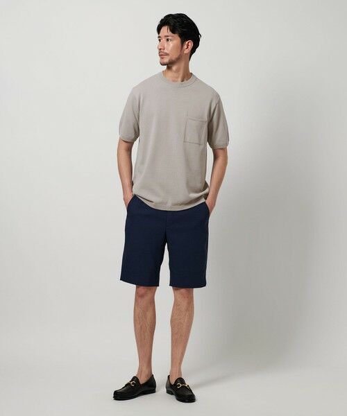 BEAUTY&YOUTH UNITED ARROWS / ビューティー&ユース ユナイテッドアローズ ニット・セーター | 【WEB限定 WARDROBE SMART】マシーンウォッシュ 1ポケット ニット Tシャツ【抗菌・防臭】 | 詳細25