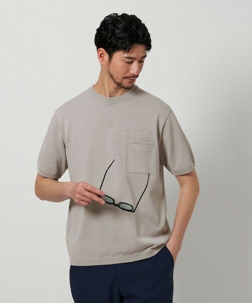 BEAUTY&YOUTH UNITED ARROWS / ビューティー&ユース ユナイテッドアローズ ニット・セーター | 【WEB限定 WARDROBE SMART】マシーンウォッシュ 1ポケット ニット Tシャツ【抗菌・防臭】 | 詳細21