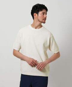 BEAUTY&YOUTH UNITED ARROWS / ビューティー&ユース ユナイテッドアローズ ニット・セーター | 【WEB限定 WARDROBE SMART】マシーンウォッシュ  ピケニット Tシャツ【抗菌・防臭】