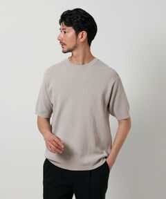 BEAUTY&YOUTH UNITED ARROWS / ビューティー&ユース ユナイテッドアローズ ニット・セーター | 【WEB限定 WARDROBE SMART】マシーンウォッシュ  ピケニット Tシャツ【抗菌・防臭】