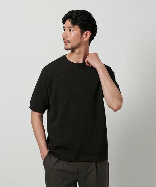 BEAUTY&YOUTH UNITED ARROWS / ビューティー&ユース ユナイテッドアローズ ニット・セーター | 【WEB限定 WARDROBE SMART】マシーンウォッシュ  ピケニット Tシャツ【抗菌・防臭】 | 詳細6