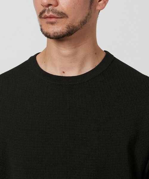 BEAUTY&YOUTH UNITED ARROWS / ビューティー&ユース ユナイテッドアローズ ニット・セーター | 【WEB限定 WARDROBE SMART】マシーンウォッシュ  ピケニット Tシャツ【抗菌・防臭】 | 詳細13