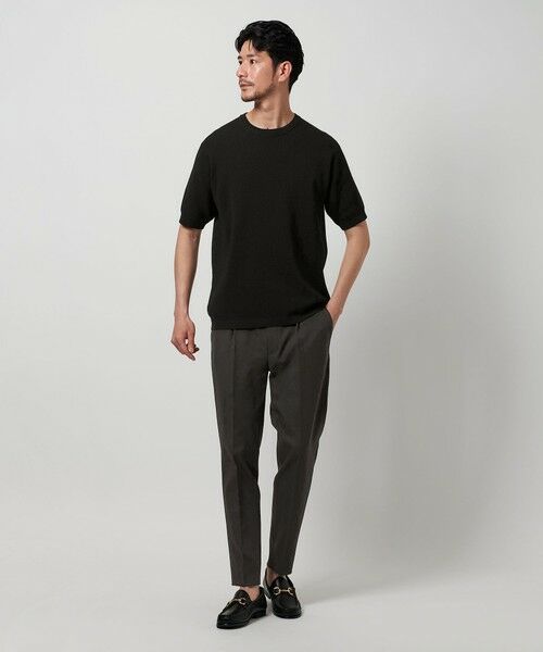 BEAUTY&YOUTH UNITED ARROWS / ビューティー&ユース ユナイテッドアローズ ニット・セーター | 【WEB限定 WARDROBE SMART】マシーンウォッシュ  ピケニット Tシャツ【抗菌・防臭】 | 詳細9