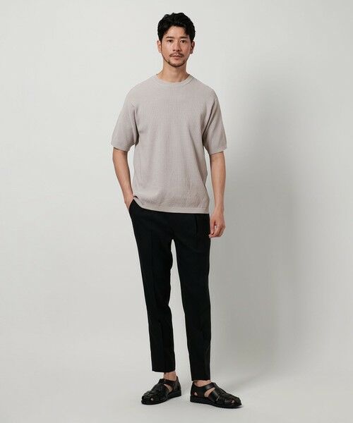 BEAUTY&YOUTH UNITED ARROWS / ビューティー&ユース ユナイテッドアローズ ニット・セーター | 【WEB限定 WARDROBE SMART】マシーンウォッシュ  ピケニット Tシャツ【抗菌・防臭】 | 詳細18
