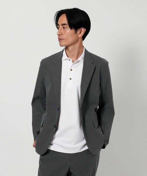 BEAUTY & YOUTH UNITED ARROWS/ビューティー&ユース ユナイテッドアローズ ミクスチャーナイロン コンフォート ジャケット ‐ヨコストレッチ・撥水機能・セットアップ対応‐ DK. GRAY M BEAUTY & YOUTH UNITED ARROWS/ビューティー&ユース ユナイテッドアローズ ミクスチャーナイロン コンフォート ジャケット ‐ヨコストレッチ・撥水機能・セットアップ対応‐ DK. GRAY M
