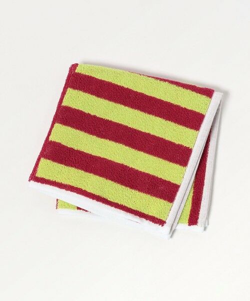 BEAUTY & YOUTH UNITED ARROWS/ビューティー&ユース ユナイテッドアローズ パネル ボーダー タオル ハンカチ PINK FREE BEAUTY & YOUTH UNITED ARROWS/ビューティー&ユース ユナイテッドアローズ パネル ボーダー タオル ハンカチ PINK FREE