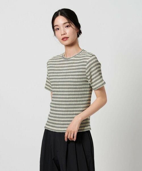 「BEAUTY&YOUTH UNITED ARROWS」 長袖カットソー FREE ブラック レディース セール】コットン ポケット ビッグTシャツ（Tシャツ/カットソー