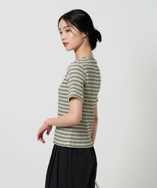セール】 シャーリング ボーダー Tシャツ （カットソー