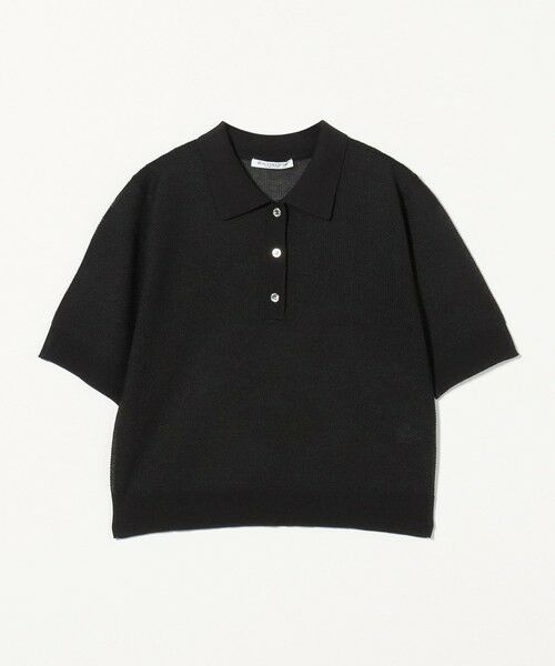 メッシュ ポロニット -ウォッシャブル- （ニット・セーター