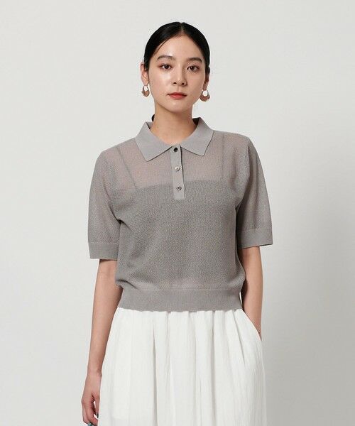 新品　BEAUTY＆YOUTH メッシュポロニット　黒 BEAUTY&YOUTH UNITED ARROWS｜メッシュ ポロニット