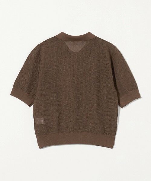 メッシュ ポロニット ―ウォッシャブル― ブラック BEAUTY&YOUTH UNITED ARROWS｜メッシュ ポロニット