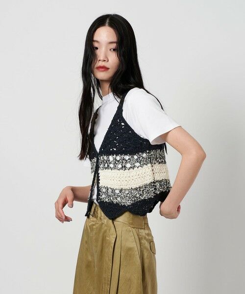 セール】 【別注】＜LOGAN knitting mills＞ニット ベスト -2WAY