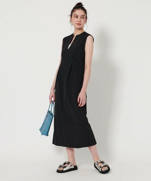 セール】 【WEB限定】ナイロン キーネックワンピース