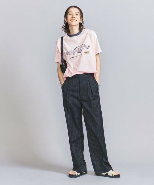 BEAUTY&YOUTH別注　AMERICANA リンガーTシャツ AMERICANA tシャツ 「WEB限定/別注」「Americana」リンガーT