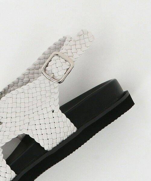 BEAUTY&YOUTH レザーライクメッシュ クロスサンダル BEAUTY&YOUTH UNITED ARROWS｜レザーライクメッシュ クロス