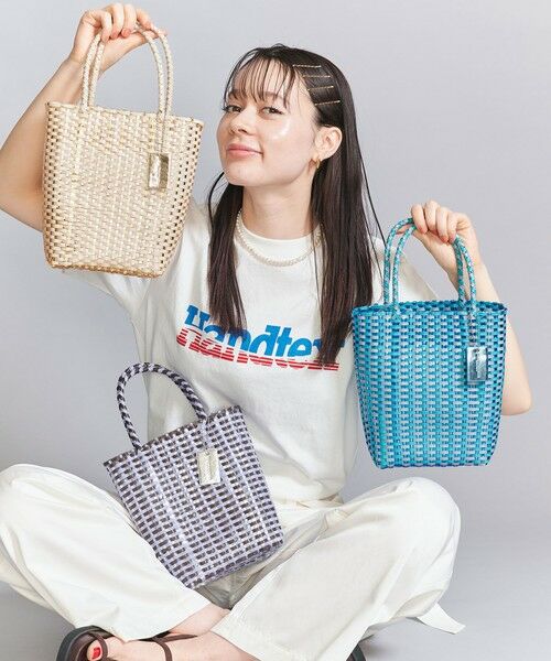 BEAUTY&YOUTH シルバー かごバッグ セール】 コンビ メッシュ ミニ トートバッグ/かごバッグ （かご