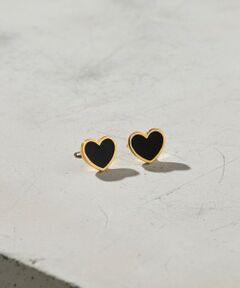 BEAUTY&YOUTH UNITED ARROWS / ビューティー&ユース ユナイテッドアローズ ピアス・イヤリング | ＜BAQLESS＞Amity Black Heart ピアス
