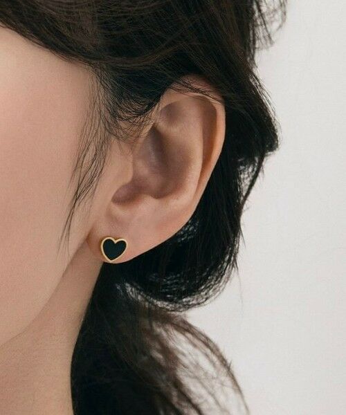 BEAUTY&YOUTH UNITED ARROWS / ビューティー&ユース ユナイテッドアローズ ピアス・イヤリング | ＜BAQLESS＞Amity Black Heart ピアス | 詳細2