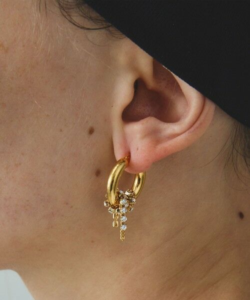 BEAUTY&YOUTH UNITED ARROWS / ビューティー&ユース ユナイテッドアローズ ピアス・イヤリング | ＜loni＞Bijou chain ピアス | 詳細1