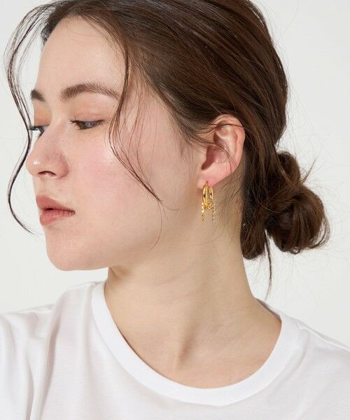 BEAUTY&YOUTH UNITED ARROWS / ビューティー&ユース ユナイテッドアローズ ピアス・イヤリング | ＜loni＞Bijou chain ピアス | 詳細4