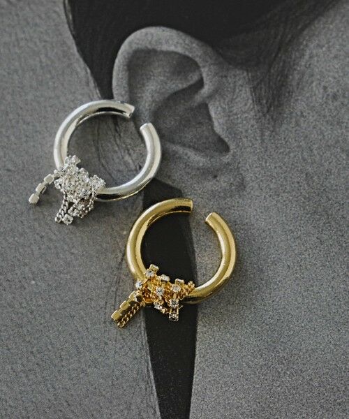 BEAUTY&YOUTH UNITED ARROWS / ビューティー&ユース ユナイテッドアローズ ピアス・イヤリング | ＜loni＞Bijou chain イヤーカフ/1P | 詳細2