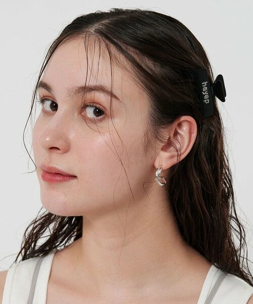 BEAUTY&YOUTH UNITED ARROWS / ビューティー&ユース ユナイテッドアローズ ヘアピン | ＜heyep＞ロゴ ラインストーン スクエアクリップ/2P | 詳細3