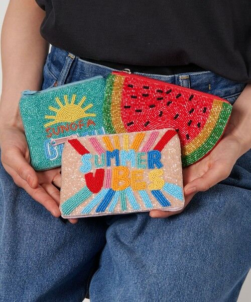 BEAUTY&YOUTH UNITED ARROWS / ビューティー&ユース ユナイテッドアローズ ポーチ | ＜GRACE Fashion Accessories＞SUMMER VIBES ポーチ | 詳細1