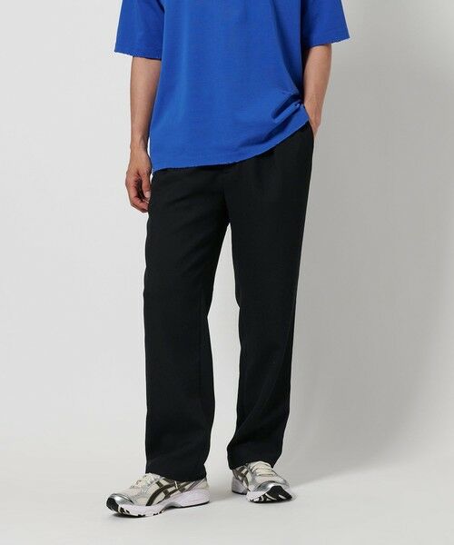 UNITED ARROWS★ノープリーツ テーパード パンツ サージ ノープリーツ テーパードパンツ