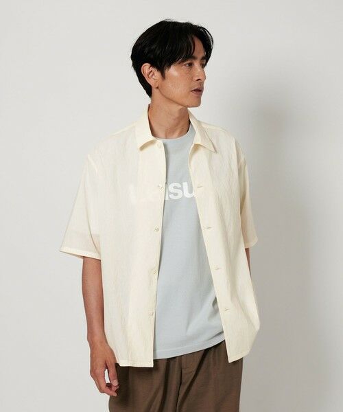 beauty＆youth キャンプカラーシャツ【接触冷感】　Ｍサイズ ヨウリュウ キャンプカラー シャツ FORM型