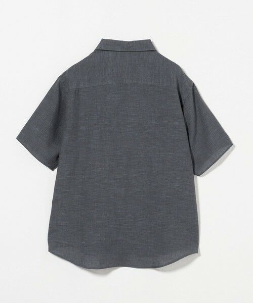 美品 ユナイテッドアローズ シャツ リネン100% ブルー XXL 大きいサイズ UNITED ARROWS ユナイテッドアローズ リネン100% シャツ sizeM