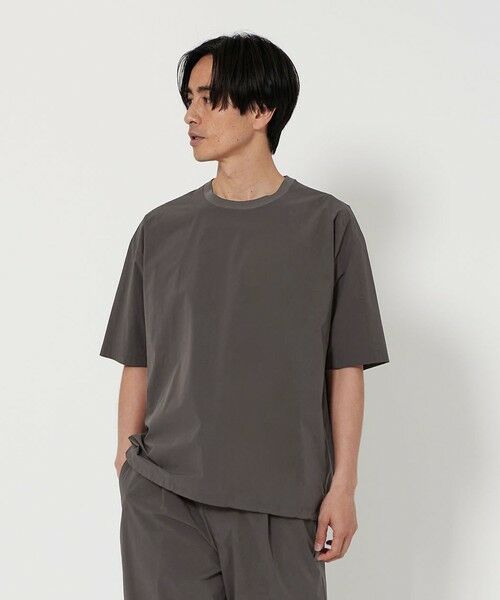 BEAUTY & YOUTH UNITED ARROWS/ビューティー&ユース ユナイテッドアローズ 360°MASTER ICE アジャスト クルーネック Tシャツ -セットアップ対応 接触冷感 ストレッチ マルチ機能- DK. GRAY XL