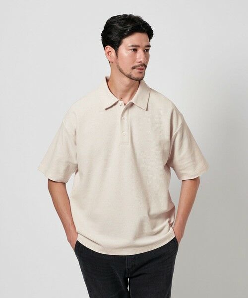 WEB限定 WARDROBE SMART】エアリー カノコ ポロシャツ