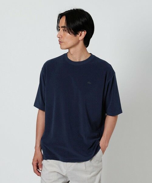 BEAUTY & YOUTH UNITED ARROWS/ビューティー&ユース ユナイテッドアローズ <LACOSTE for BEAUTY & YOUTH> 1トーン パイル Tシャツ NAVY L BEAUTY & YOUTH UNITED ARROWS/ビューティー&ユース ユナイテッドアローズ <LACOSTE for BEAUTY & YOUTH> 1トーン パイル Tシャツ NAVY L