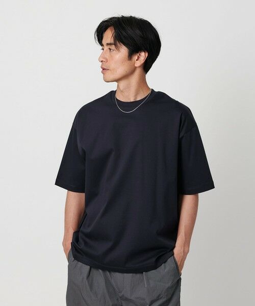 BEAUTY & YOUTH UNITED ARROWS/ビューティー&ユース ユナイテッドアローズ スーパークール クルーネック カットソー -接触冷感 抗菌・防臭‐ NAVY S BEAUTY & YOUTH UNITED ARROWS/ビューティー&ユース ユナイテッドアローズ スーパークール クルーネック カットソー -接触冷感 抗菌・防臭‐ NAVY S