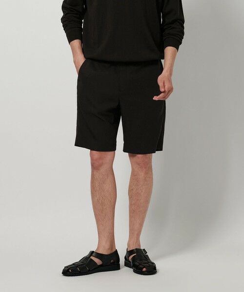 Exclusive cropped half slacks ハーフスラックス WETTEMPT スラックス 2TUCK WIDE HALF SLACKS / ツータック