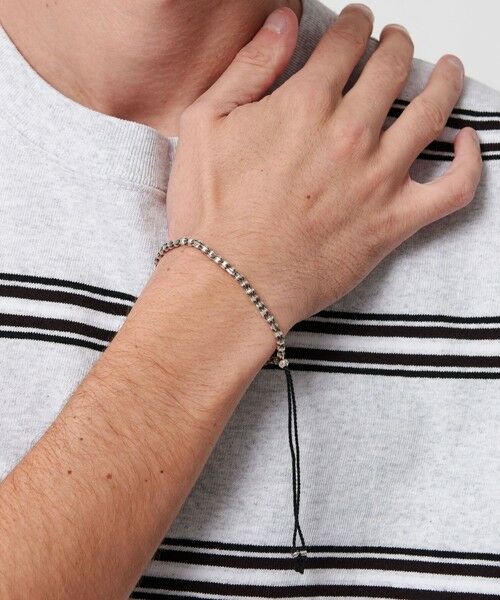 BEAUTY & YOUTH UNITED ARROWS/ビューティー&ユース ユナイテッドアローズ 【別注】＜BINDU＞シルバービーズ ブレスレット BLACK FREE