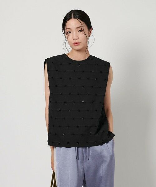 ブラウス シャツ ドット ジャガード ノースリーブ ブラウス レディース BEAUTY＆YOUTH UNITED ARROWS ブラウス シャツ ドット