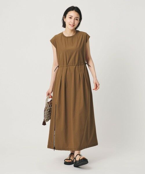 BEAUTY&YOUTH UNITED ARROWS / ビューティー&ユース ユナイテッドアローズ ミニ丈・ひざ丈ワンピース | 【別注】＜THOUSAND MILE＞ノースリーブ ワンピース -UVカット/はっ水- | 詳細19
